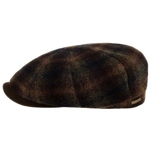 Кепка STETSON арт. 6840332 HATTERAS WOOL CHECK (коричневый), размер 58