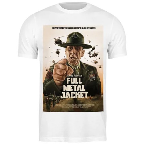 Футболка Printio 2532818 Цельнометаллическая оболочка / Full Metal Jacket, размер: XL, цвет: белый