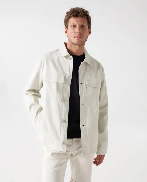 Мужская куртка с застежкой на пуговицы бежевого цвета Salsa Jeans, бежевый