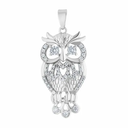 Подвеска Ювелир Карат, серебро, 925 проба, фианит