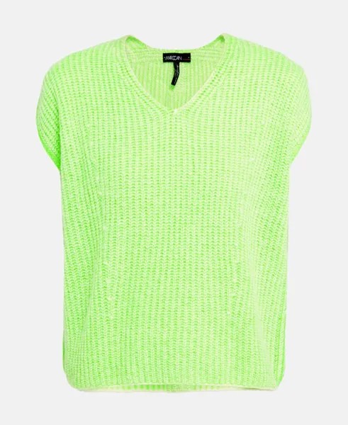 Пуловер с короткими рукавами Marc Cain Sports, неоновый зеленый