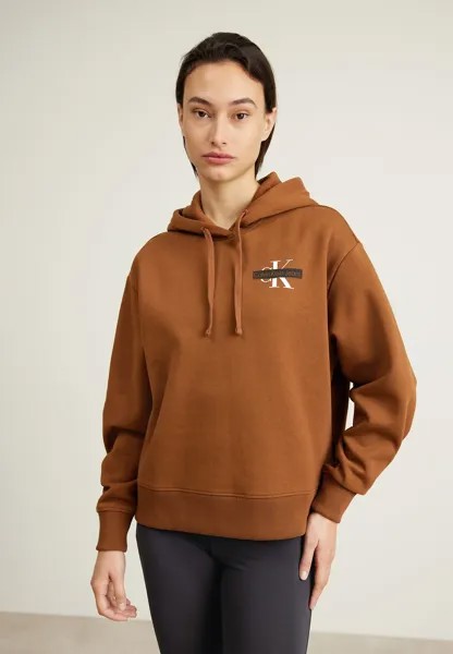 Толстовка SEASONAL MONOLOGUE HOODIE Calvin Klein Jeans, коричневый