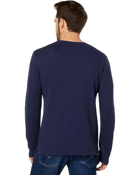 Рубашка U.S. POLO ASSN. Long Sleeve Thermal Henley Shirt, цвет Classic Navy