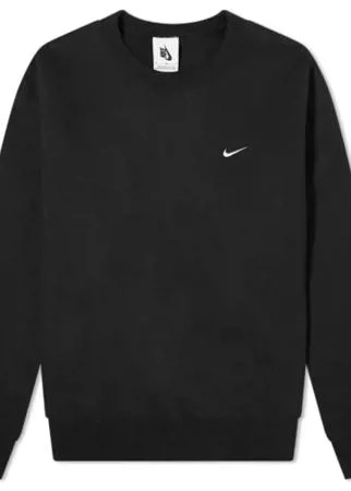 Свитшот NIKE NikeLab Fleece Crew размер XS, black/white