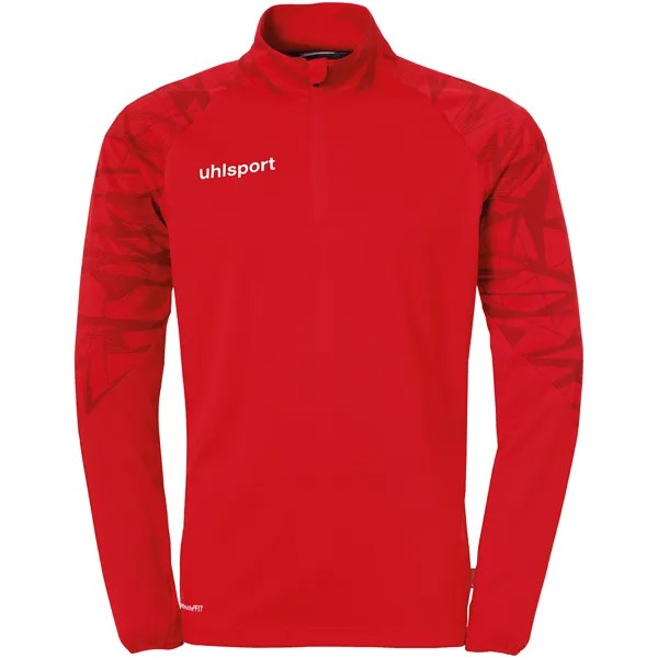 Лонгслив uhlsport 1/4 ZIP TOP GOAL 25 1/4 ZIP TOP, красный