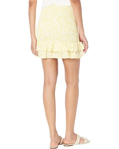 Юбка Lost + Wander Sweet Summer Daze Miniskirt, цвет Yellow White Floral