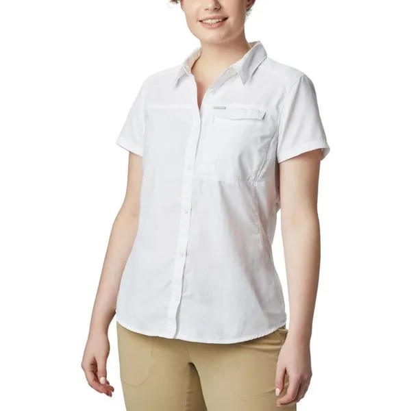 Походная рубашка с короткими рукавами Silver Ridge 2.0 женская - белая COLUMBIA, цвет weiss