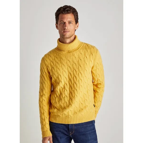 Свитер Façonnable Cashmere Cable Tnk, желтый