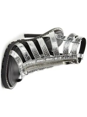 DKNY Женские серебристые босоножки на шпильке с круглым носком на платформе Ralina, размер 7 м
