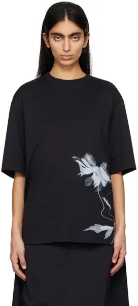 Черная футболка с рисунком Y-3, цвет Black