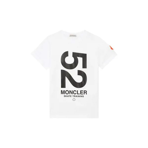 Хлопковая футболка Moncler Enfant