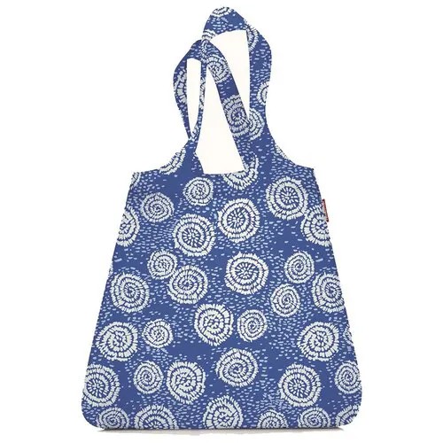 Сумка шоппер Reisenthel Mini Maxi Shopper Batik Strong Blue AT4070, тканевая, складная, женская, авоська