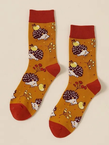 Носки с узором Lou Apple & Hedgehog, многоцветный