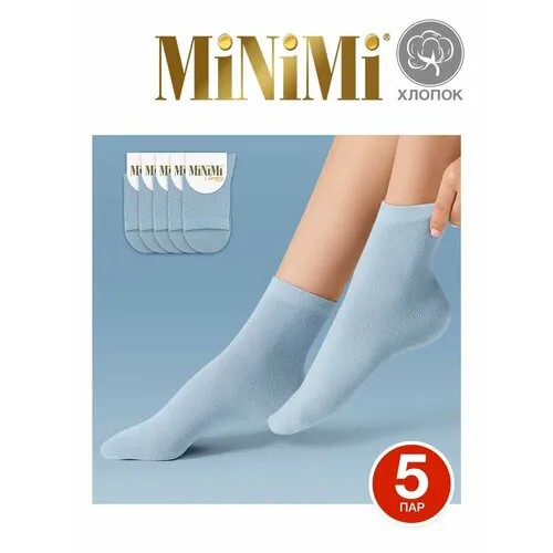 Носки MiNiMi, комплект, 5 пар, размер 35-38 (23-25), jeans chiaro