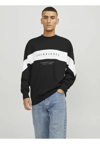 Толстовка Sweatshirt Crew Neck Jack & Jones, черный