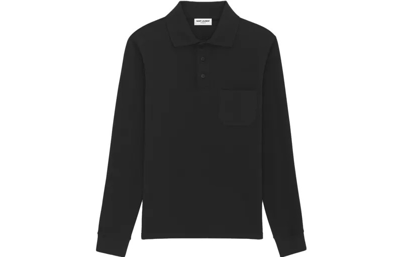 Мужская рубашка-поло SAINT LAURENT, цвет Black