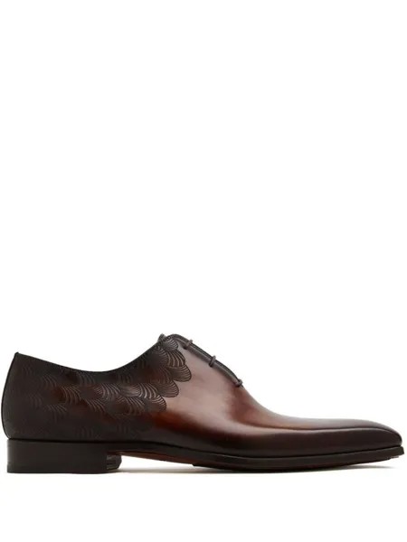 Оксфорды с тиснением Magnanni, коричневый