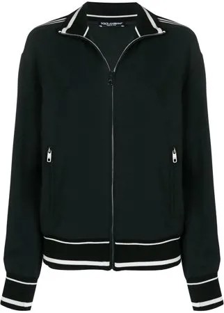 Dolce & Gabbana спортивная куртка с отделкой в полоску
