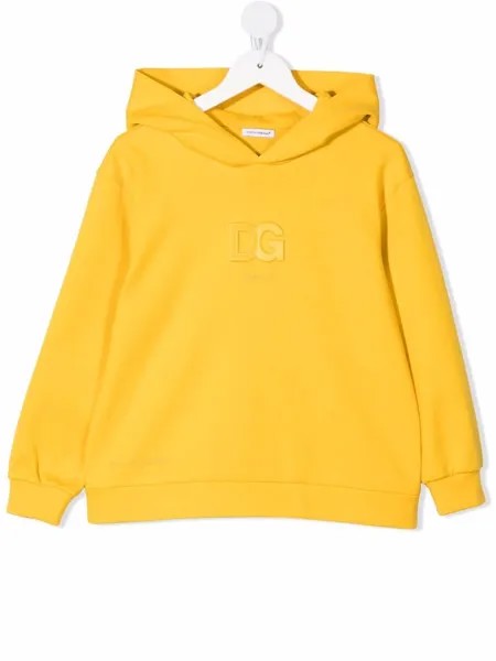Dolce & Gabbana Kids худи с тисненым логотипом