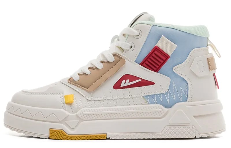 Кроссовки WARRIOR Skateboarding Shoes Unisex High-top, красный