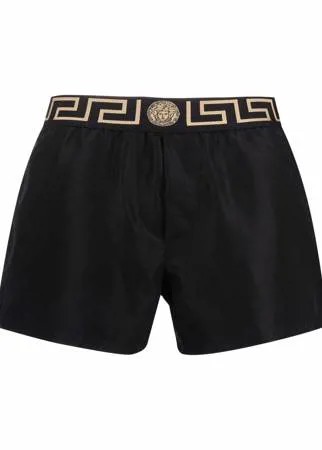 Versace плавки-шорты с узором Greca