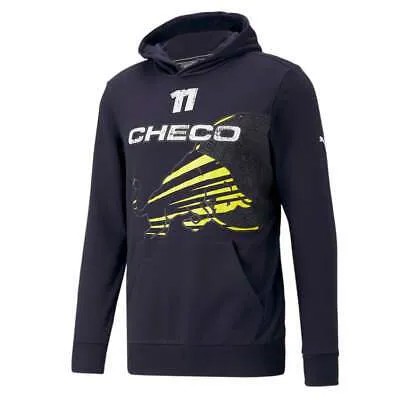 Мужская синяя повседневная верхняя одежда Puma Rbr Checo Logo Pullover Hoodie 53841701