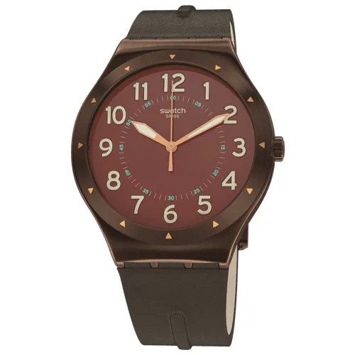 Наручные часы swatch, коричневый