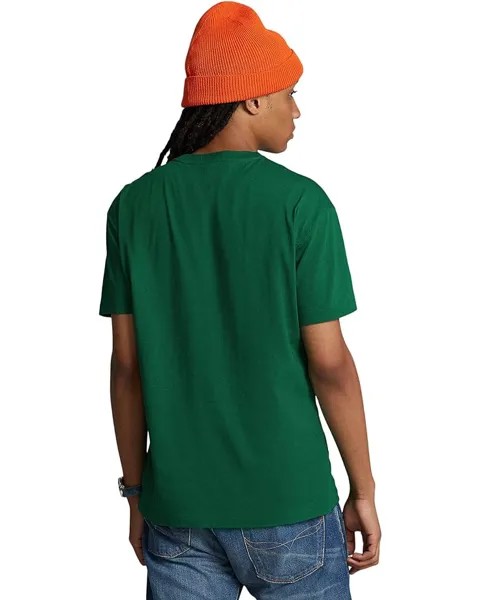 Футболка Polo Ralph Lauren Classic Fit Stacked-Logo Jersey T-Shirt, цвет Primary Green
