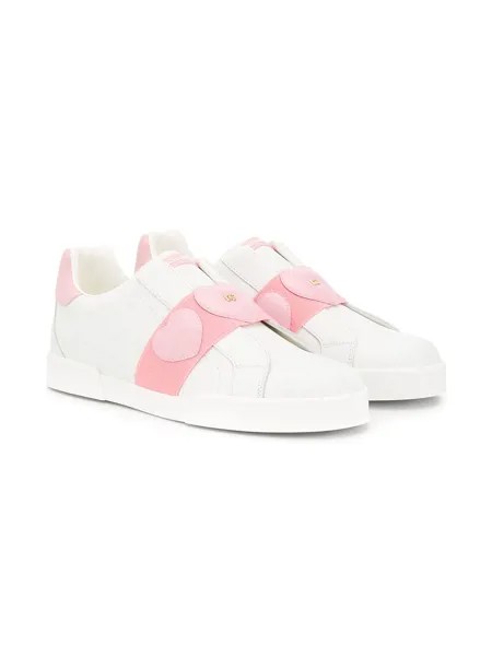 Dolce & Gabbana Kids кеды с нашивками