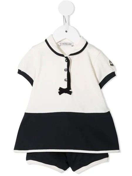 Moncler Enfant two-tone shirt dress