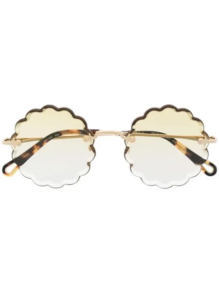 Chloé Eyewear солнцезащитные очки Rosie в круглой оправе