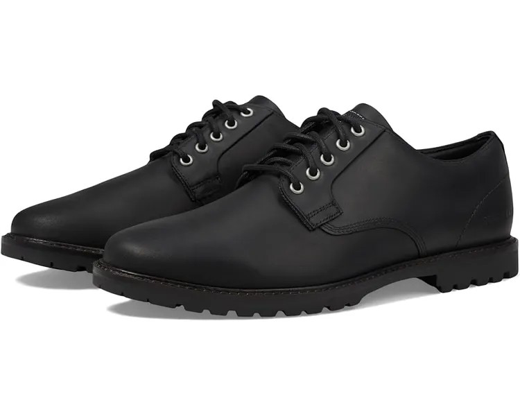 Оксфорды Cole Haan Midland Lug Plain Toe Oxford, цвет Black/Black Water-Resistant