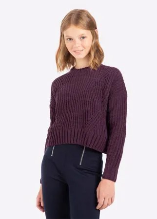 Фиолетовый велюровый джемпер для девочки Gloria Jeans