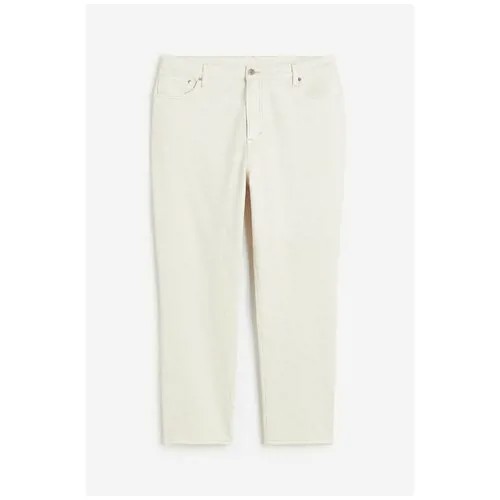 Джинсы мом  H&M, размер 52, экрю