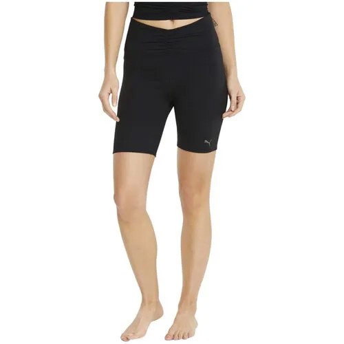 Шорты спортивные PUMA STUDIO FOUNDATION TIGHT SHORTS W, размер XL, черный