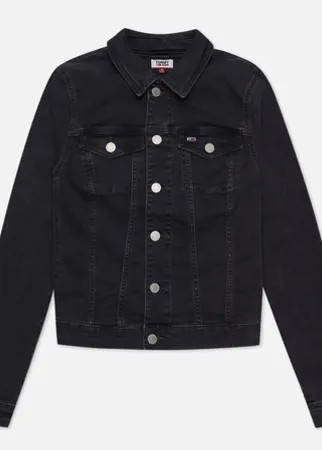 Женская джинсовая куртка Tommy Jeans Vivianne Slim Denim Trucker, цвет чёрный, размер XS