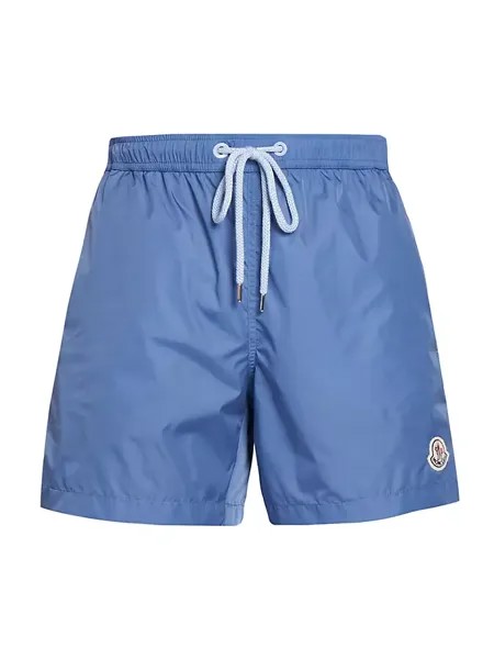 Нейлоновые шорты для плавания Moncler, темно-синий