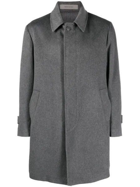 Corneliani однобортное пальто, серый