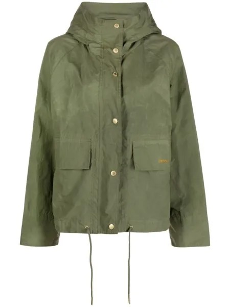 Barbour куртка Nith Showerproof с капюшоном, зеленый