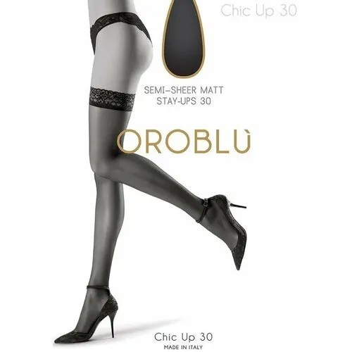 Чулки Oroblu Chic Up, 30 den, размер 1, бежевый