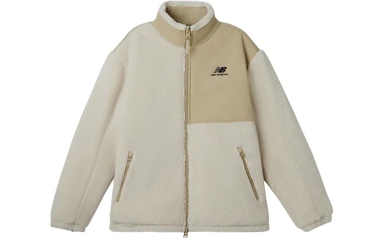 Бархатная куртка JHI унисекс цвета хаки New Balance, хаки