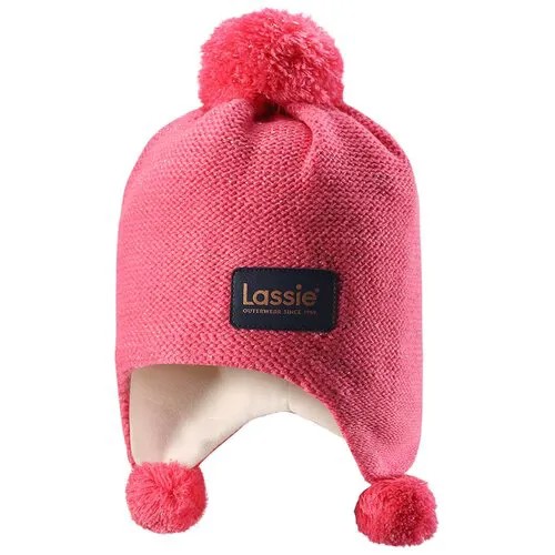 Шапка Lassie для девочек демисезонная, размер S/003, розовый