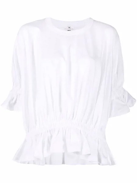 Comme Des Garçons Noir Kei Ninomiya блузка с короткими рукавами и сборками