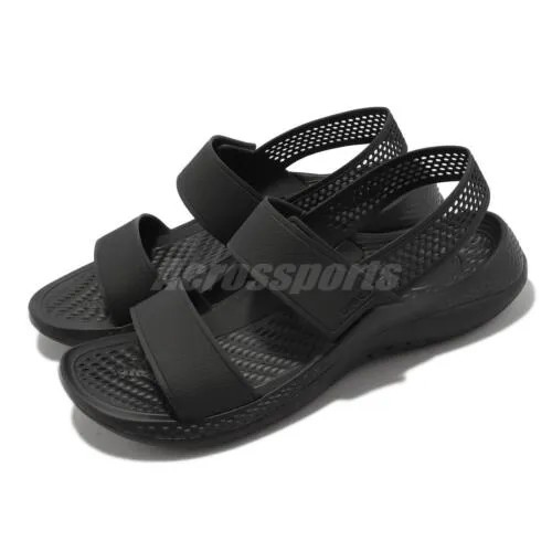 Crocs LiteRide 360 Sandal W Черные женские повседневные летние сандалии с ремешком 206711-001