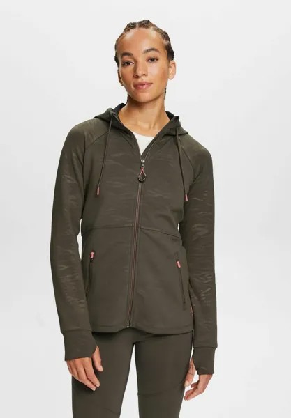 Толстовка на молнии Esprit, цвет dark khaki