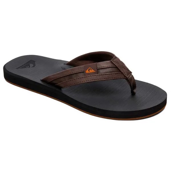 Шлепанцы Quiksilver Carver Squish, коричневый