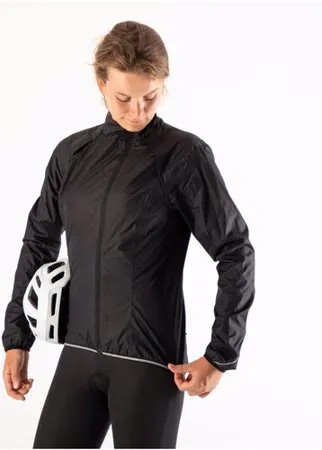 Дождевик для велоспорта женский RC 500, размер: 42, цвет: Черный/Палисандровый TRIBAN Х Декатлон