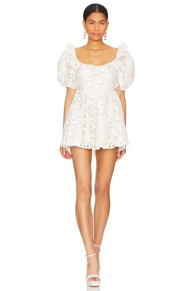 Платье мини For Love & Lemons Magnolia, белый