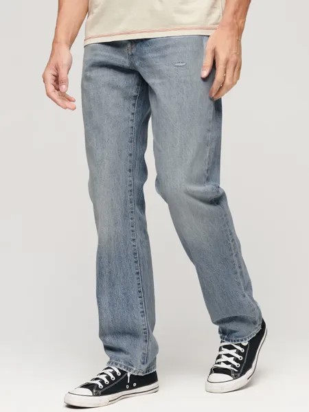 Прямые джинсы Superdry, монтана бэй блю
