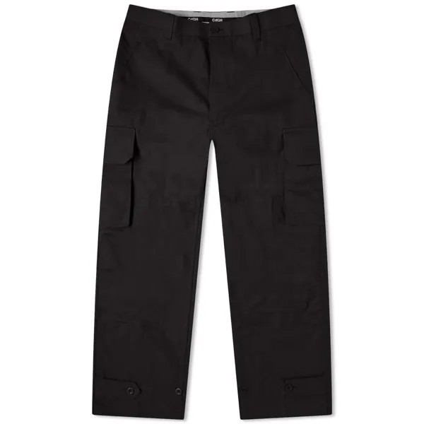 Брюки карго Comme Des Garçons Homme Harringbone Cargo, черный